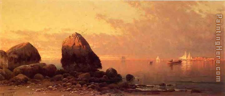 Evening at Scituate painting - Alfred Thompson Bricher Evening at Scituate art painting